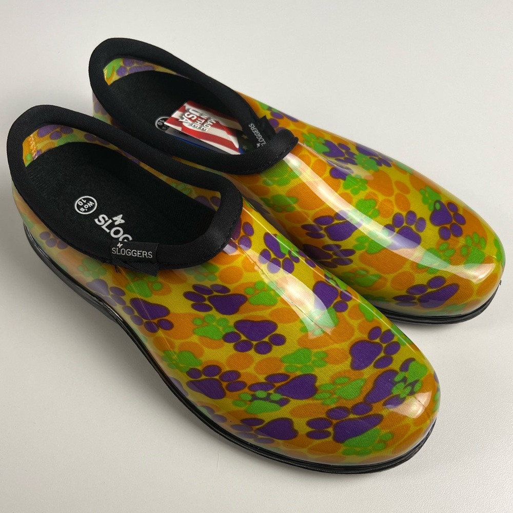Sloggers Paw Print Waterproof Garden & Rain Shoes BRAND NEW - NWT
